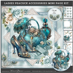 Ladies Peacock Accessories Mini Page Kit