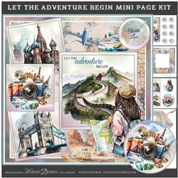 Let The Adventure Begin Mini Page Kit