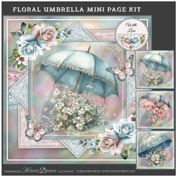 Floral Umbrella Mini Page Kit