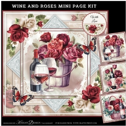 Wine And Roses Mini Page Kit