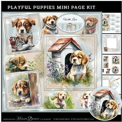 Playful Puppies Mini Page Kit