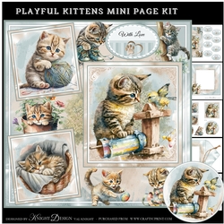 Playful Kittens Mini Page Kit