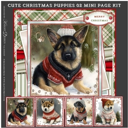 Cute Christmas Puppies 02 Mini Page Kit 