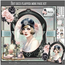 Art Deco Flapper Mini Page Kit
