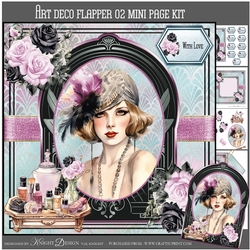 Art Deco Flapper 02 Mini Page Kit