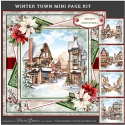 Winter Town Mini Page Kit