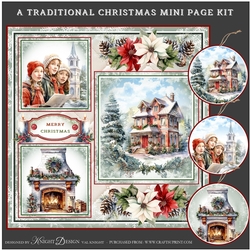 A Traditional Christmas Mini Page Kit