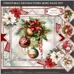Christmas Decorations Mini Page Kit
