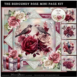 The Burgundy Rose 02 Mini Page Kit 