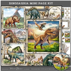 Dinosauria Mini Page Kit