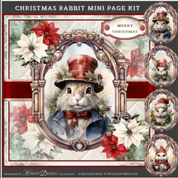 Christmas Rabbit Mini Page Kit