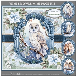Winter Owls Mini Page Kit