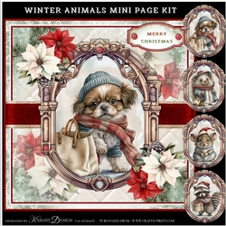 Winter Animals Mini Page Kit