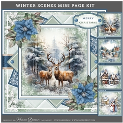 Winter Scenes Mini Page Kit