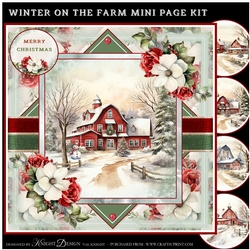 Winter On The Farm Mini Page Kit