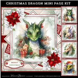 Christmas Dragon Mini Page Kit