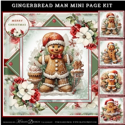 Gingerbread Man Mini Page Kit