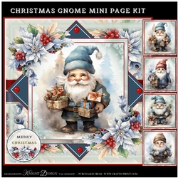 Christmas Gnome Mini Page Kit