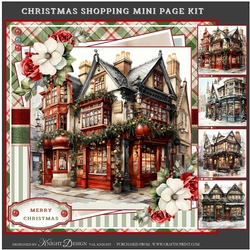 Christmas Shopping Mini Page Kit 