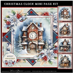 Christmas Clock Mini Page Kit