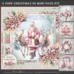 A Pink Christmas 02 Mini Page Kit