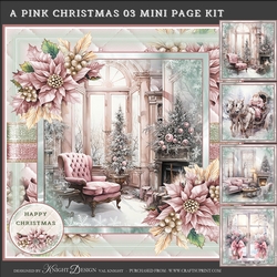 A Pink Christmas 03 Mini Page Kit