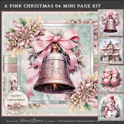 A Pink Christmas 04 Mini Page Kit