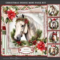 Christmas Horse Mini Page Kit