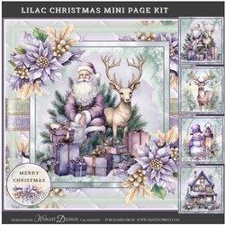 Lilac Christmas Mini Page Kit