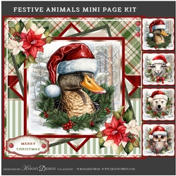 Festive Animals Mini Page Kit