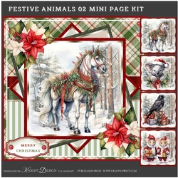Festive Animals 02 Mini Page Kit