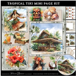 Tropical Tiki Mini Page Kit