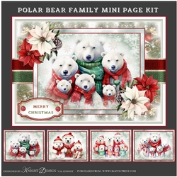 Polar Bear Family Mini Page Kit