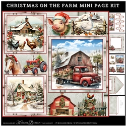 Christmas On The Farm Mini Page Kit