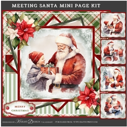 Meeting Santa Mini Page Kit
