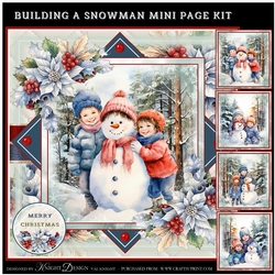 Building A Snowman Mini Page Kit