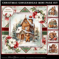 Christmas Gingerbread Mini Page Kit