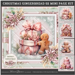 Christmas Gingerbread 02 Mini Page Kit