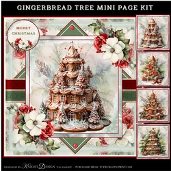 Gingerbread Tree Mini Page Kit