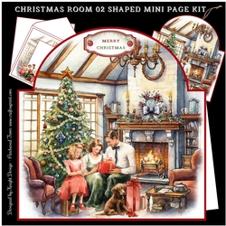 Christmas Room 02 Shaped Mini Page Kit