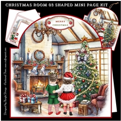Christmas Room 03 Shaped Mini Page Kit