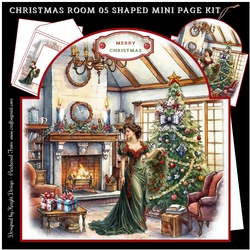 Christmas Room 05 Shaped Mini Page Kit