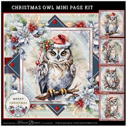 Christmas Owl Mini Page Kit 