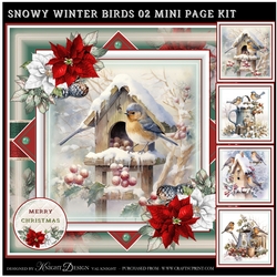 Snowy Winter Birds 02 Mini Page Kit