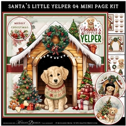 Santas Little Yelper 04 Mini Page Kit