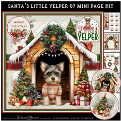 Santas Little Yelper 07 Mini Page Kit