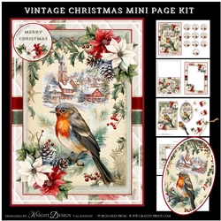 Vintage Christmas Mini Page Kit