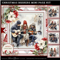 Christmas Buskers Mini Page Kit