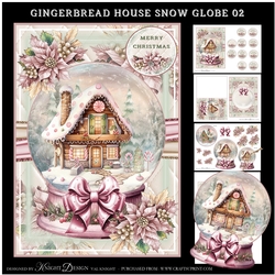 Gingerbread House Snow Globe 02 Mini Page Kit