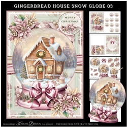Gingerbread House Snow Globe 03 Mini Page Kit